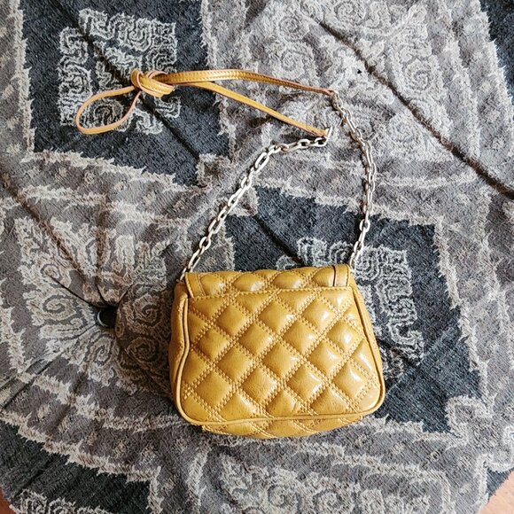 Banana Republic Gold Quilted Mini Shoulder Bag - Picture 11 of 14